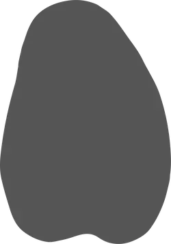Gray Irregular Shape - graphic - abstract - No Watermark PNG