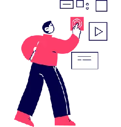 Person in Red Clothing - interaction - High Resolution PNG