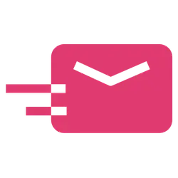 Envelope Icon - pink - Transparent Layer PNG
