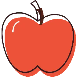Apple - shiny - outline - Lossless PNG