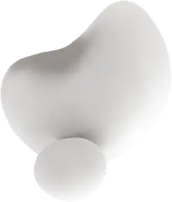 Abstract Sculpture - smooth surface - minimalist design - PNG Images