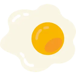 Fried Egg - food - nutrition - No Background PNG