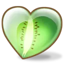 Heart-shaped Melon - romance - PNG