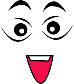 Smiling Face - red - expression - High Resolution PNG