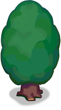 Cartoon Tree - simple - Designer Recommended PNG