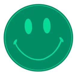 Green Smiley Face Emoji - green - Transparent Layer PNG