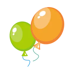 Colorful Balloons - decoration - toy - Lossless PNG