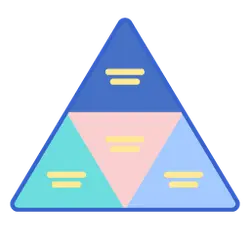 Tri-color Triangle - triangle - PNG