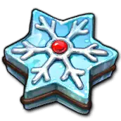 Snowflake Ornament - red - No Watermark PNG