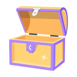 Treasure Chest - chest - yellow - Transparent Background PNG