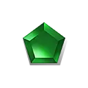Green Pentagon Gem - gem - High Resolution PNG