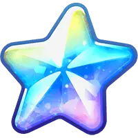 Rainbow Star - shining - PNG