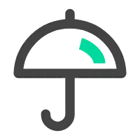 Umbrella - rainproof - block - Transparent Background PNG