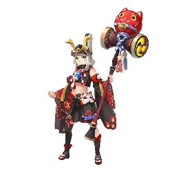 White-haired Warrior - mask - Transparent Background PNG