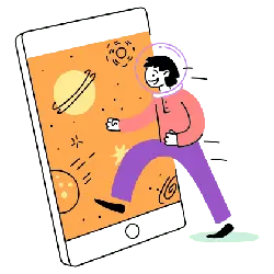 Space Explorer - phone - No Watermark PNG