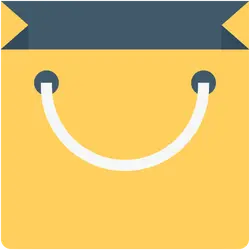 Shopping Bag - smile handle bag - No Background PNG