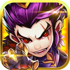 Purple-haired Hero - hero image - No Background PNG