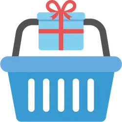 Basket and Gift Box - gift - Lossless PNG