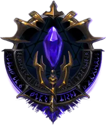 Purple Crystal Badge - symbol - High Resolution PNG