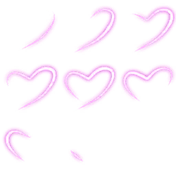 Pink Heart Patterns - lines - Transparent Layer PNG