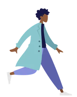 Man in Coat - illustration - No Background PNG