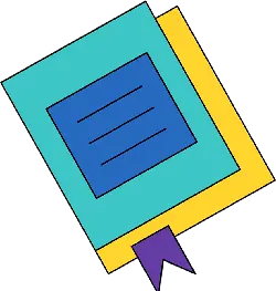 Blue Book - Transparent Background PNG
