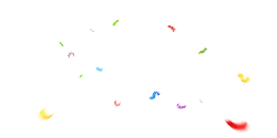 Colorful Confetti - decoration - PNG Images