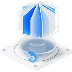 Blue Bookshelf - Designer Recommended PNG