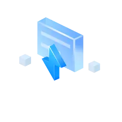 Blue Cube - minimalist design - High Download Count PNG