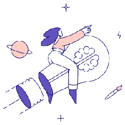 Girl on Rocket - rocket - Transparent Layer PNG