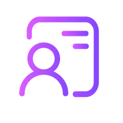 Purple Gradient Icon - gradient color - Transparent Layer PNG
