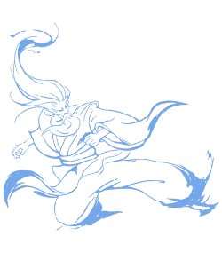 Blue Robe Hero - dynamic - Transparent Layer PNG