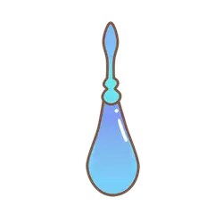 Blue Water Drop - Transparent Layer PNG