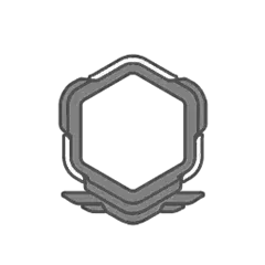 Hexagon Badge - simple - High Resolution PNG