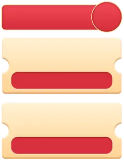 Red Button - simple - design interface - No Watermark PNG