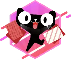 Cat with Gifts - holiday - High Resolution PNG