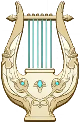 Harp - decoration - Transparent Layer PNG