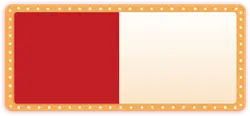 Red and White Rectangle - rectangle - No Background PNG