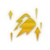 Lightning Bird - golden - High Resolution PNG