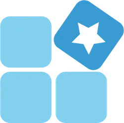 Blue Square Icon - geometric - Lossless PNG