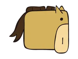 Horse Icon - simple - No Background PNG