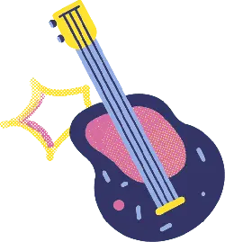 Colorful Guitar - colorful - Lossless PNG