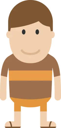 Cartoon Character - simple - Transparent Layer PNG