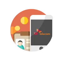 Telecom - phone - Transparent Background PNG
