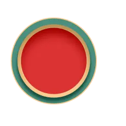 Red Disc - art - Transparent Background PNG