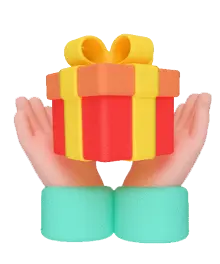 Gift Box - gift - hands holding - PNG