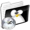 Penguin Folder Clock - folder - PNG