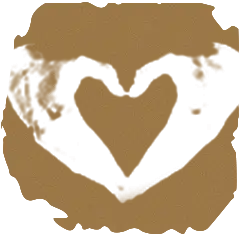 Heart Shape Pattern - painted by hand - PNG