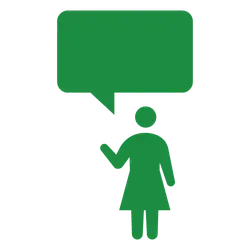Green Female Icon - icon - Lossless PNG