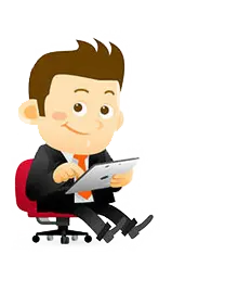 Cartoon Character - work - office - Free PNG